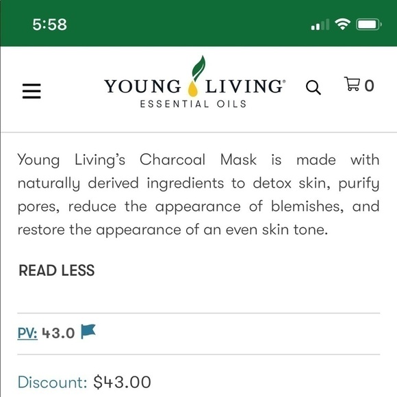 Young Living Charcoal‎ Mask Scrub - NWT - Picture 4 of 5